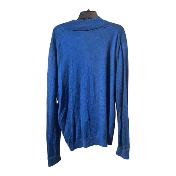 nordstrom Merino Mens sweater in bright blue - Picture 4 of 11
